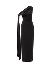 Solace London Black One-Shoulder Draped Dress - COLLEZIONE TEAM EC | $store$