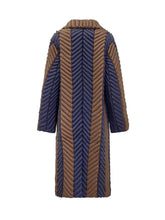 Raxxy Long Quilted Coat with Bicolor Stripes - COLLEZIONE TEAM EC | $store$
