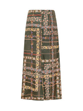 Monom\u00EC Green Midi Skirt with Floral Print - COLLEZIONE TEAM EC | $store$