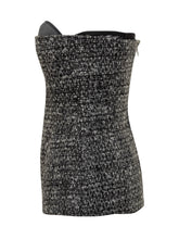 Diesel Strapless Tweed Bustier in Black and Grey - COLLEZIONE TEAM EC | $store$