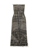Diesel Long Bustier Dress in Houndstooth - COLLEZIONE TEAM EC | $store$