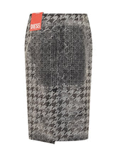 Diesel Houndstooth Distressed Pencil Skirt - COLLEZIONE TEAM EC | $store$