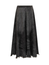 Diesel Black Faux Fur-Effect Midi Skirt - COLLEZIONE TEAM EC | $store$