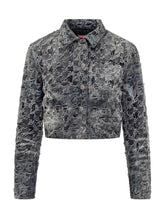 Diesel Black Distressed Denim Jacket - COLLEZIONE TEAM EC | $store$