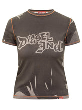 Diesel Black Graphic Logo T-shirt - COLLEZIONE TEAM EC | $store$