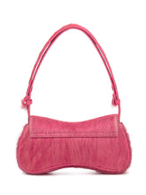 Diesel Pink Faux Fur Shoulder Bag with Logo - COLLEZIONE TEAM EC | $store$