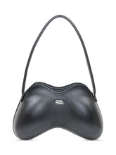 Diesel Black Leather Shoulder Bag with Metal Logo - COLLEZIONE TEAM EC | $store$