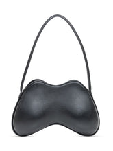 Diesel Black Leather Shoulder Bag with Metal Logo - COLLEZIONE TEAM EC | $store$