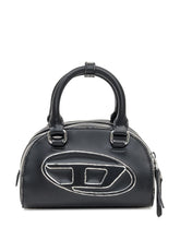 Diesel Black Bowling Bag with Maxi Logo - COLLEZIONE TEAM EC | $store$