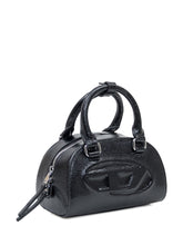 Diesel Black Bowling Bag with Logo and Charm - COLLEZIONE TEAM EC | $store$