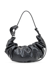 Diesel Black Draped Shoulder Bag with Metal Logo - COLLEZIONE TEAM EC | $store$