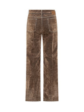 Amiri Brown Velvet Straight-Leg Pants - Amiri | $store$