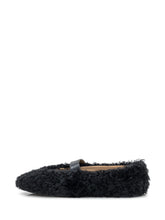 Ferragamo Ballerine in Shearling Nero con Fibbia - COLLEZIONE TEAM EC | $store$
