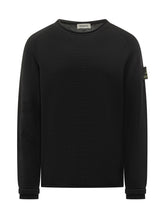 Premiata Black Knit Sweater with Logo Patch on Sleeve - COLLEZIONE TEAM EC | $store$