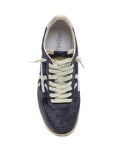 Premiata Blue Suede Sneakers with White Details - COLLEZIONE TEAM EC | $store$