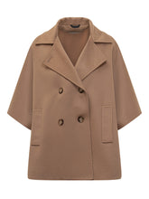 Cinzia Rocca Camel Short Cashmere Coat - COLLEZIONE TEAM EC | $store$