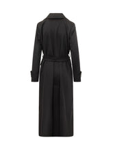 Cinzia Rocca Black Long Cashmere Coat with Belt - COLLEZIONE TEAM EC | $store$