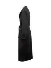 Cinzia Rocca Black Long Cashmere Coat with Belt - COLLEZIONE TEAM EC | $store$