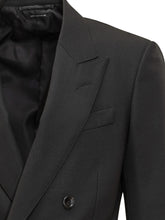 Tom Ford Giacca Doppiopetto in Lana Nera - Abbigliamento Uomo | $store$