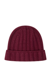 Vanis\u00E8 Cappello Bordeaux in Lana a Coste - Accessori Donna | $store$
