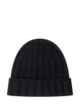 Vanis\u00E8 Cappello Nero in Lana a Coste - Accessori Donna | $store$