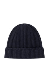 Vanis\u00E8 Cappello Blu in Lana a Coste - Accessori Donna | $store$