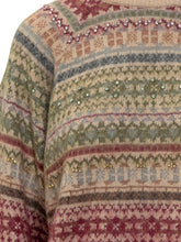 Semicouture Jacquard Sweater with Crystals - COLLEZIONE TEAM EC | $store$