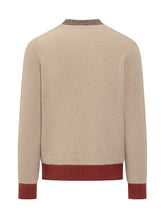 Ballantyne Beige and Red Argyle Wool Crewneck Sweater - Ballantyne | $store$