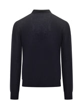 Polo Ballantyne in Lana Blu Maniche Lunghe - Abbigliamento Uomo | $store$