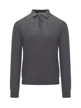 Polo Ballantyne in Lana Grigia Maniche Lunghe - Abbigliamento Uomo | $store$