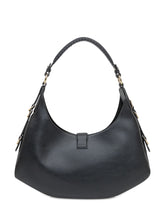 Ganni Leather Shoulder Bag with Logo Clasp - COLLEZIONE TEAM EC | $store$