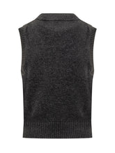 Ganni Wool Vest with Floral and Logo Design - COLLEZIONE TEAM EC | $store$