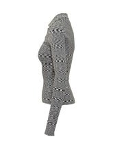 Ganni Maglia Jacquard a Maniche Lunghe con Bottoni - Abbigliamento Donna | $store$