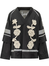 Ganni Sporty Sweater with Floral Embroidery - COLLEZIONE TEAM EC | $store$