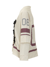 Ganni Cream Sporty Sweater with Floral Embroidery - COLLEZIONE TEAM EC | $store$