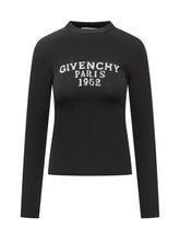 Givenchy Maglia Nera con Logo Ricamato - Abbigliamento Donna | $store$