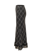 Pinko Gonna Exaltacion Midi a Quadri con Pizzo - Abbigliamento Donna | $store$