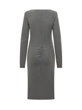 Pinko Abito Grigio Drappeggiato con Zip Laterale - Abbigliamento Donna | $store$