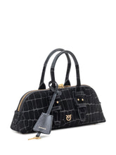 Borsa Bowling Baguette in Pelle Effetto Coccodrillo Pinko - Borse A Mano Donna | $store$