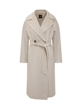 Weekend Max Mara Ivory Wool Coat with Belt - COLLEZIONE TEAM EC | $store$
