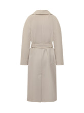 Weekend Max Mara Ivory Wool Coat with Belt - COLLEZIONE TEAM EC | $store$