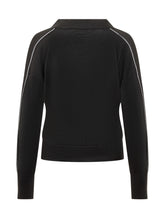 Naga Black Cardigan with Contrast Buttons - COLLEZIONE TEAM EC | $store$