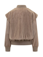 Wool Blend Bomber Jacket with Satin Sleeves Boss - Boss | $store$