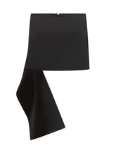 Courrèges Gonna Mini Asimmetrica Nera - Abbigliamento Donna | $store$