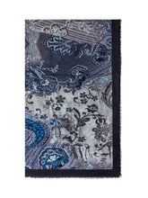 D'Aniello Sciarpa con Stampa Floreale Blu - Accessori Donna | $store$