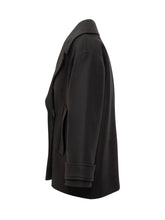 Ivy Oak Oversized Black Coat with Lapels - COLLEZIONE TEAM EC | $store$