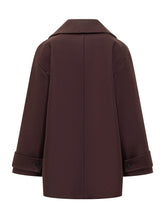 Ivy Oak Oversized Bordeaux Coat with Lapels - COLLEZIONE TEAM EC | $store$