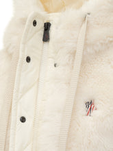 Moncler Ivory Faux Fur Hooded Vest - COLLEZIONE TEAM EC | $store$
