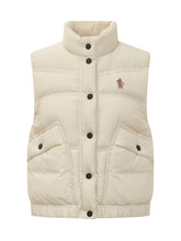 Moncler Padded Cream Vest for Women - COLLEZIONE TEAM EC | $store$