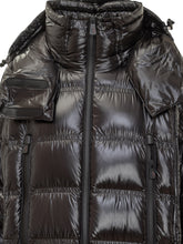 Moncler Grenoble Long Shiny Black Down Jacket - COLLEZIONE TEAM EC | $store$